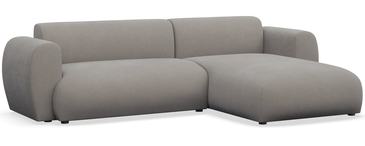 Dīvāns Emil 74/262/156 cm Storm 09