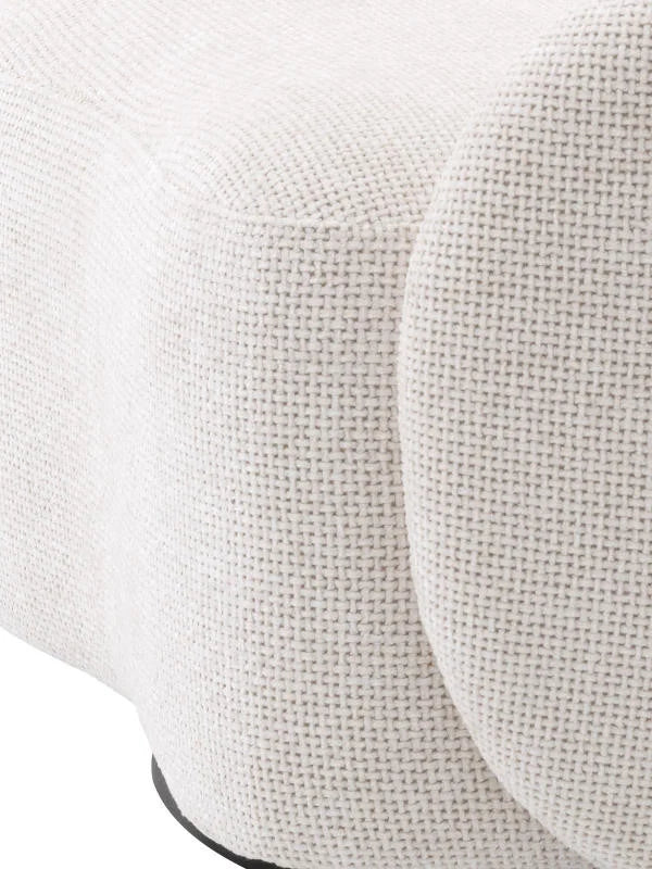 Krēsls Amore Eichholtz 97/91/74 cm Lyssa off-white | black swivel base - N1 Home