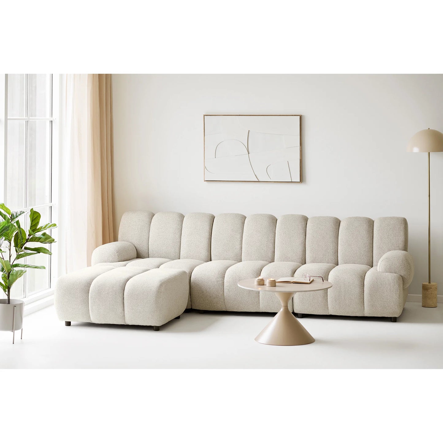 Pufs Tara 89/84/40 cm sand