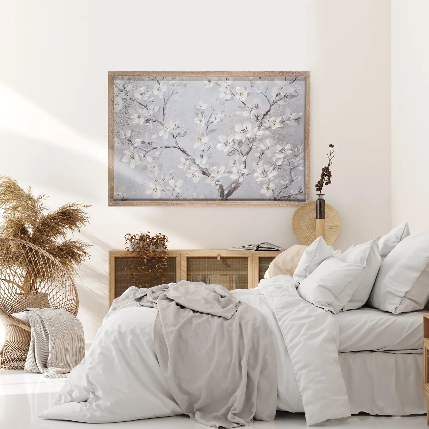 Glezna Sakura 60/40 cm bēšš/balts - N1 Home