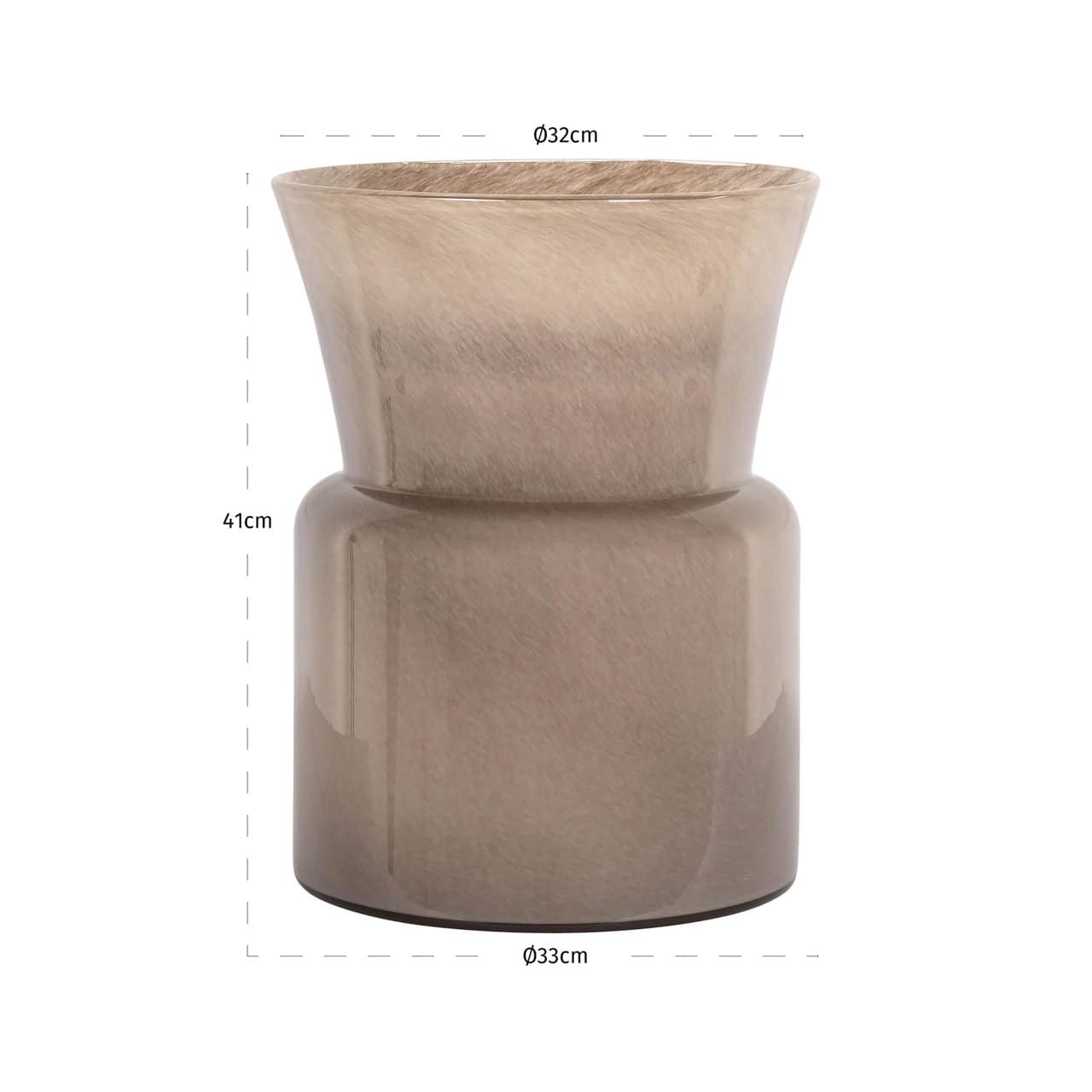 Vāze Milo Richmond Interiors 33/33/42 cm taupe