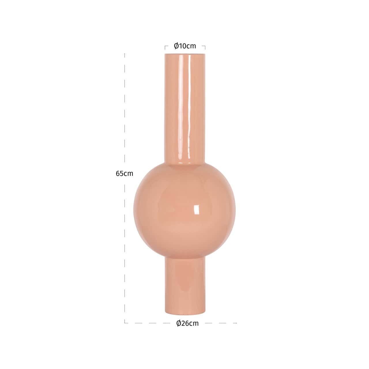 Vāze Novalee Richmond Interiors 26/26/65 cm salmon