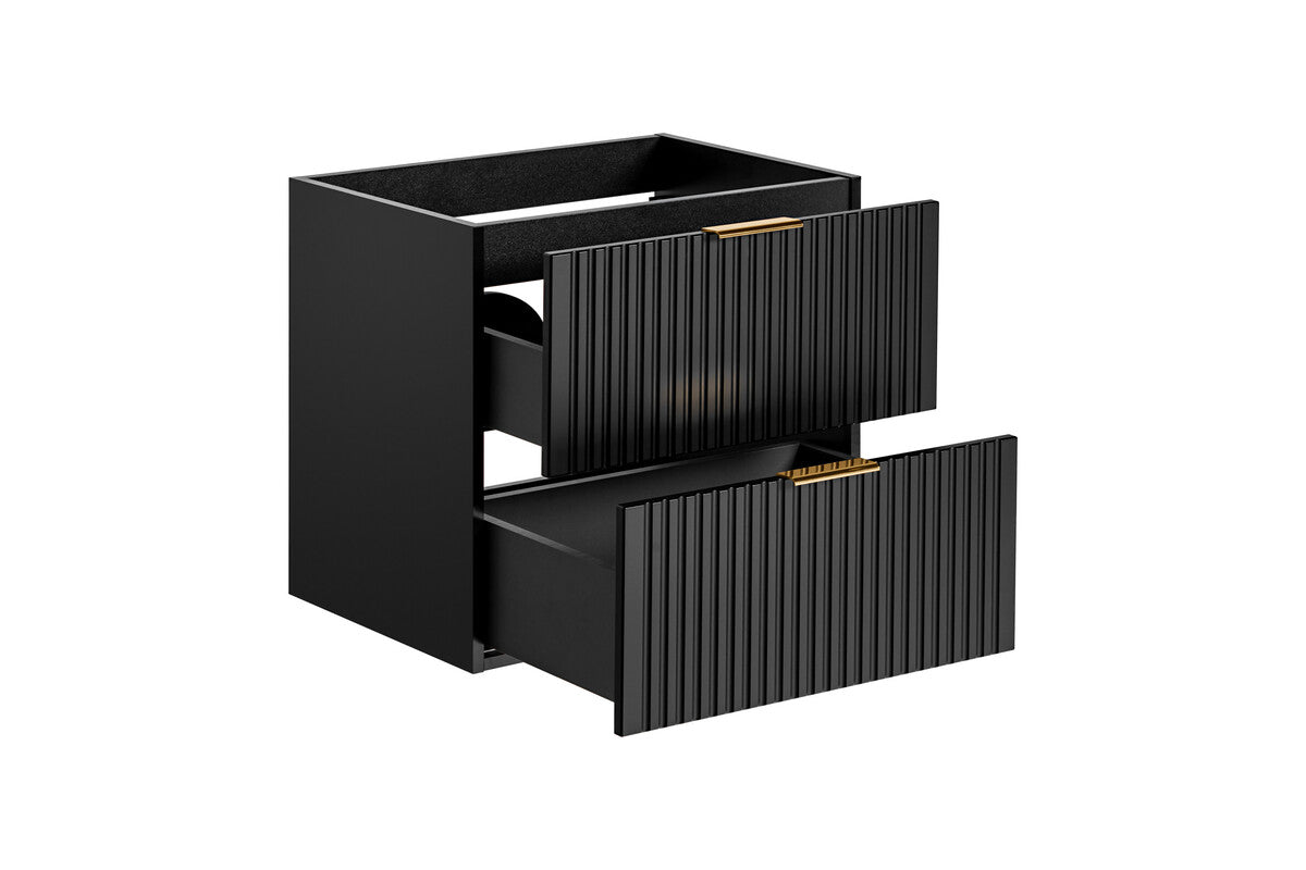 Vannas istabas mēbeļu komplekts Ade WQ 120 cm melns/votan ozols - N1 Home