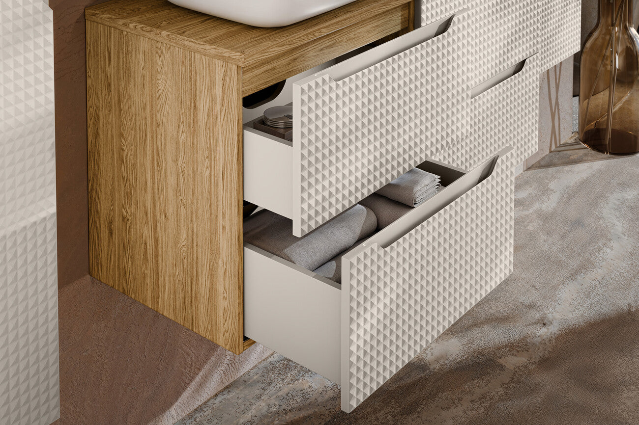 Vannas istabas mēbeļu komplekts Lukso S 60 cm kašmirs - N1 Home