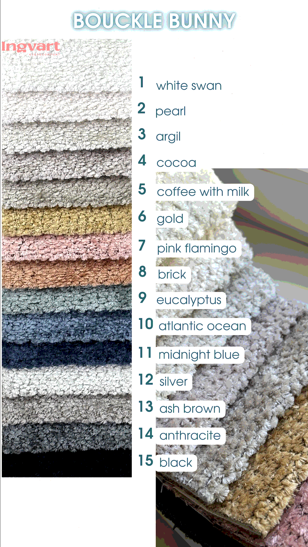 Ovāla pusaudžu gulta Fly Bed Teenage Boucle 80/168(183) cm 05 Coffee With Milk - N1 Home