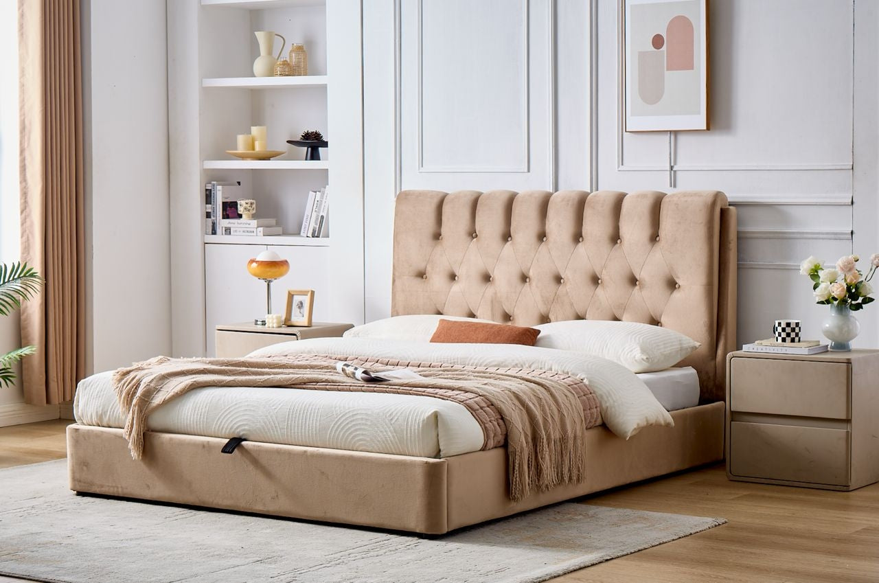 Gulta Impes New 140*200,160*200,180*200 bēšs - N1 Home