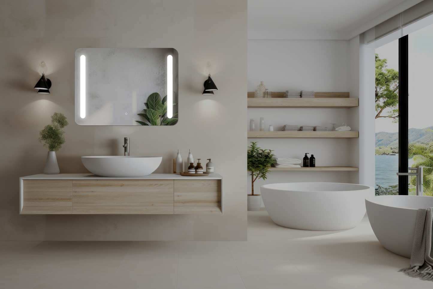 Spoguļis CM 80 cm x 60 cm x 2,5 cm - N1 Home