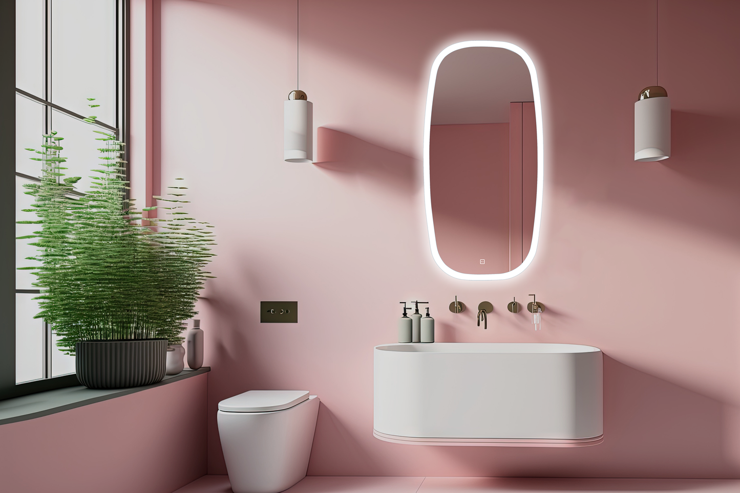 Moderns spoguļis 45 cm x 90 cm x 2,5 cm - N1 Home