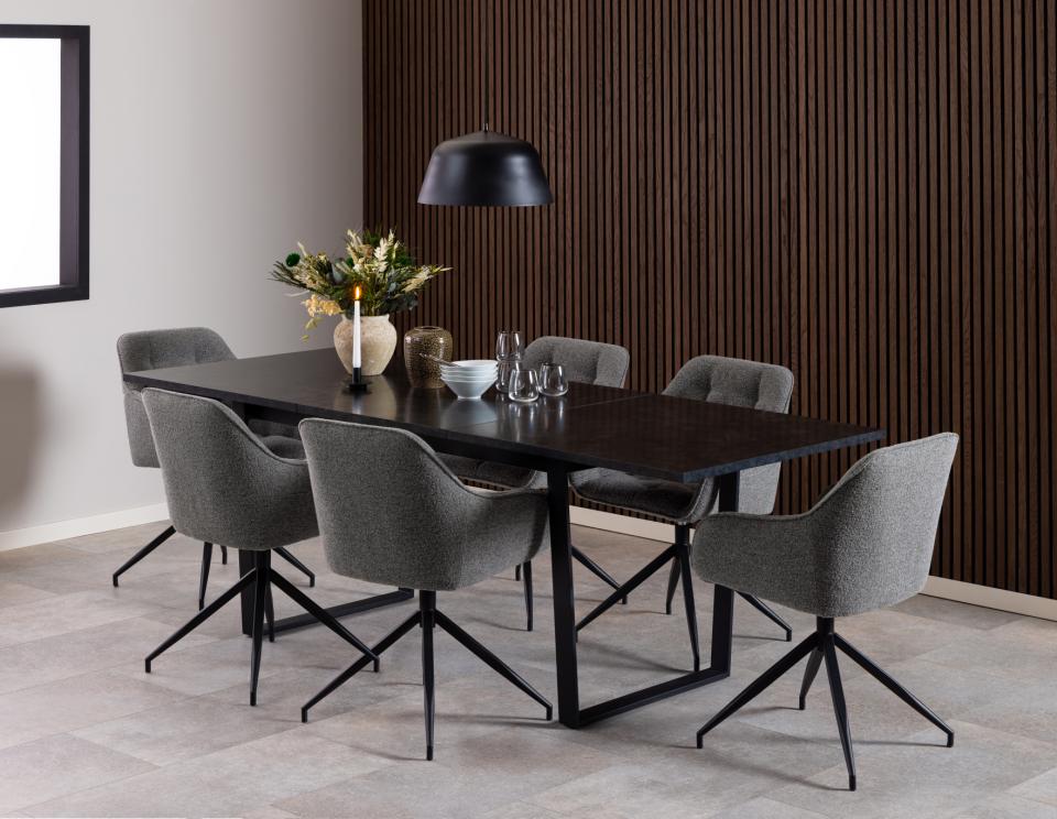 Krēsls Broo 57/54,5/82 cm antracīts - N1 Home