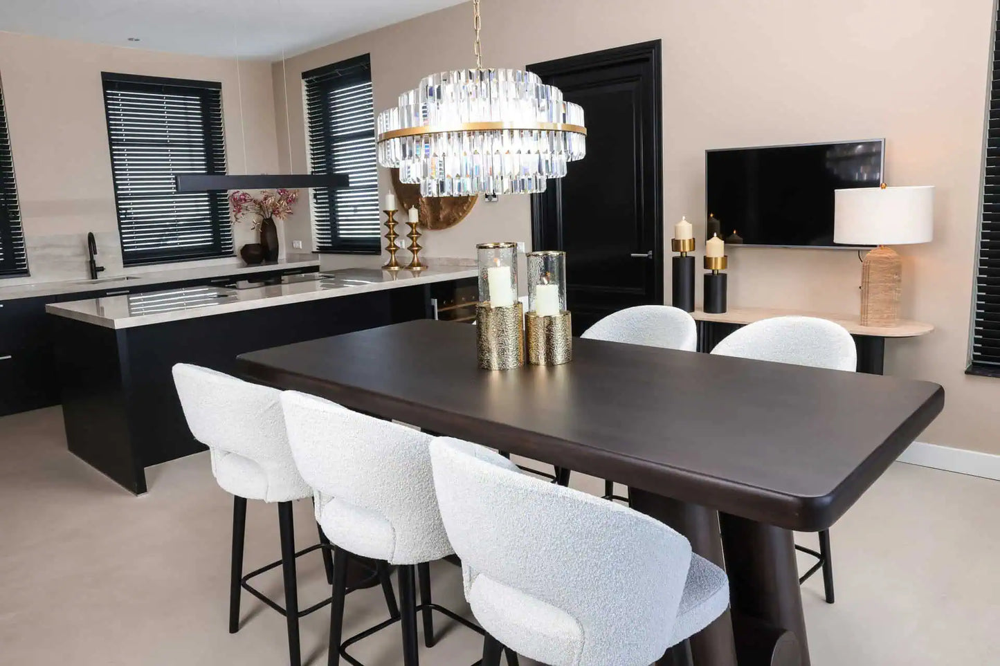 Lustra Desire brushed gold Richmond Interiors 40/80 cm zelts - N1 Home