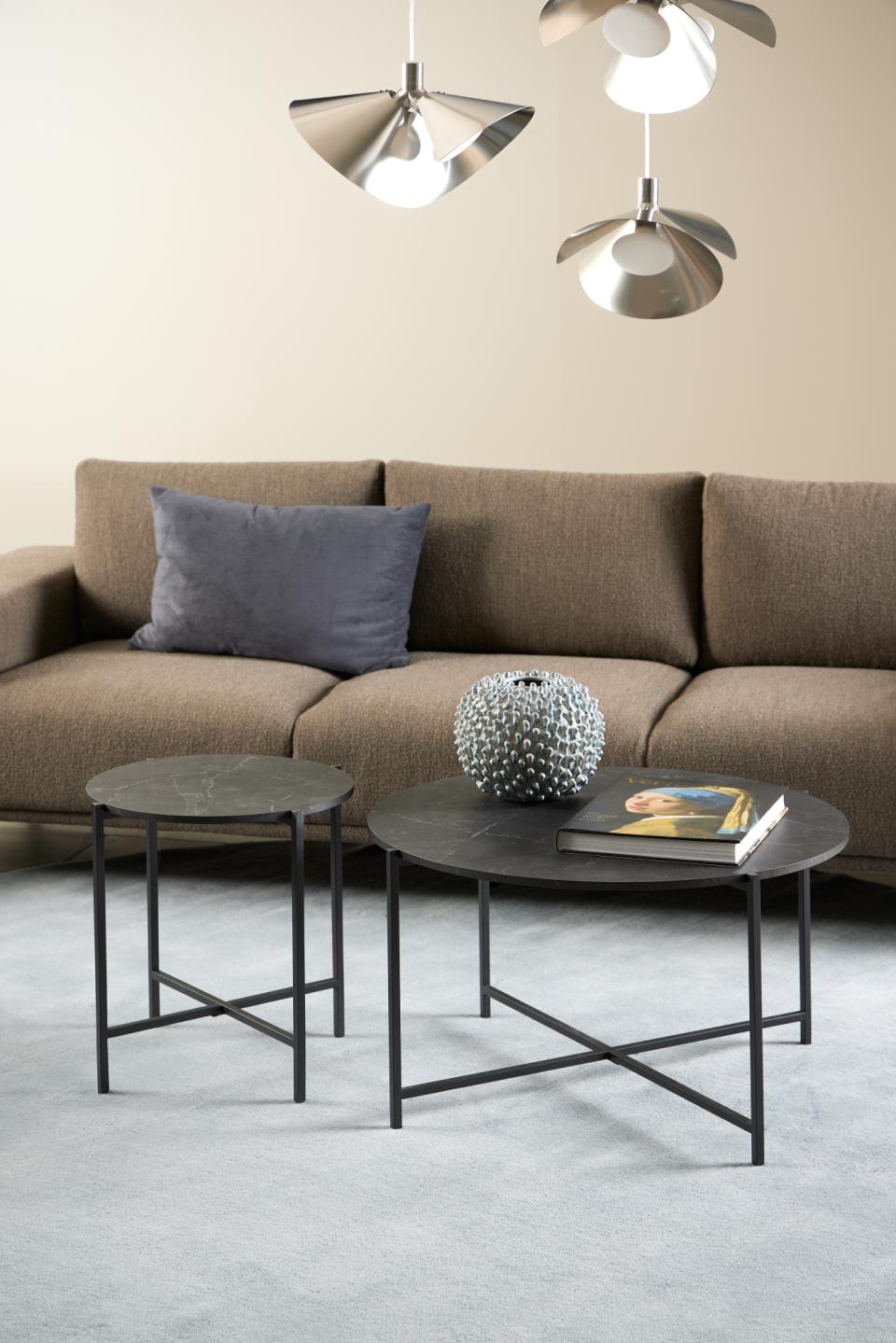 Kafijas dalds Lamo 70/42 cm melns - N1 Home