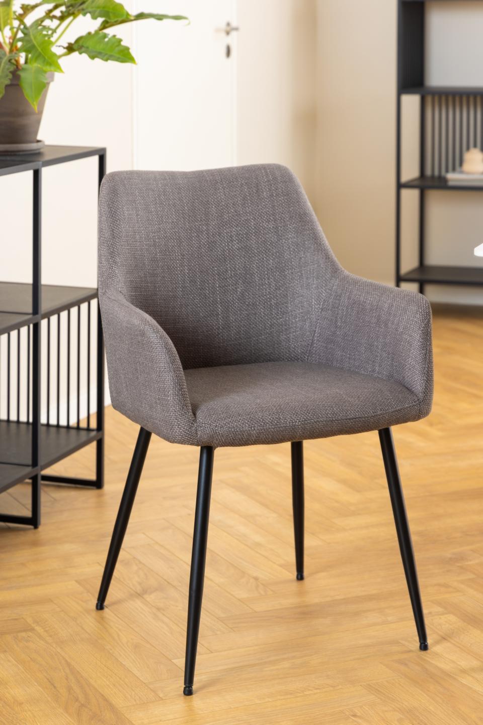 Krēsls Liz 59/59/85 cm gaiši pelēkbrūns - N1 Home