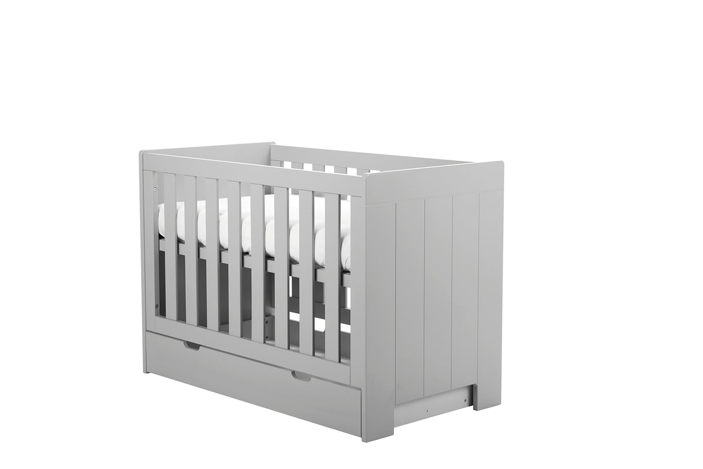 Gultas atvilktne CAMU 140x70 cm balts, pelēks - N1 Home