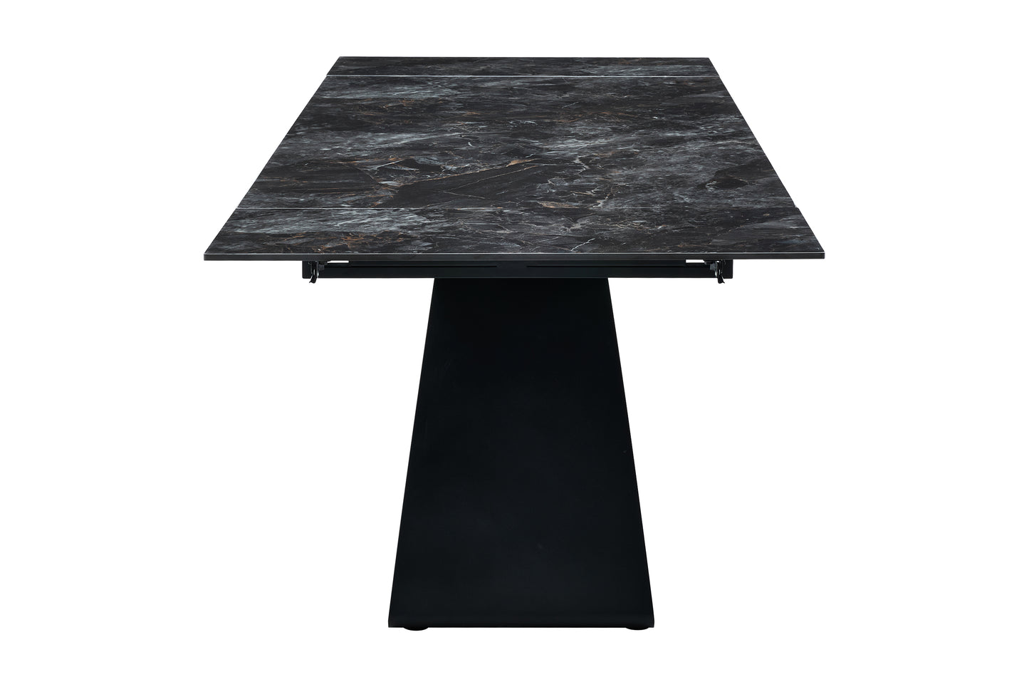 Galds Dora 180-260/90/76 cm melns. Ekskluzīvi! - N1 Home