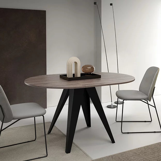 Galds Gera 90/76; 100/76 cm Anthracite Sherman Oak