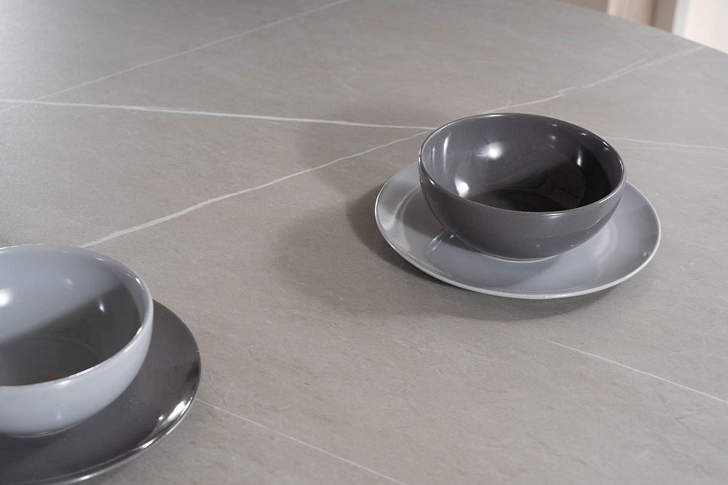 Galds TL pelēks marmors 120x120 cm