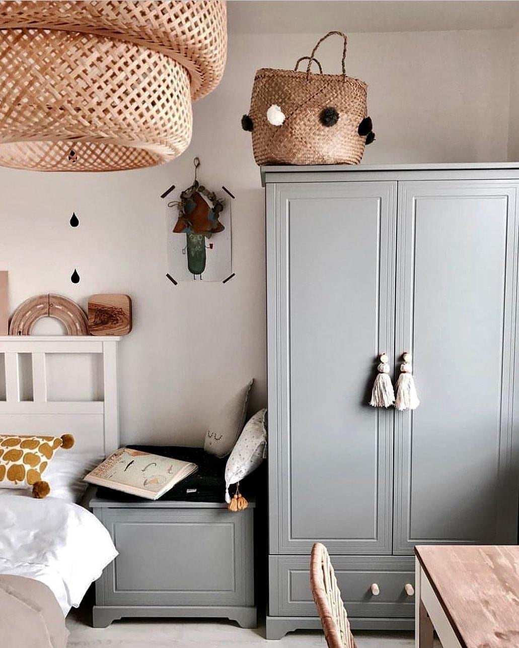 Skapis 2 d Melia 180cm x 98cm x 53cm pelēks - N1 Home