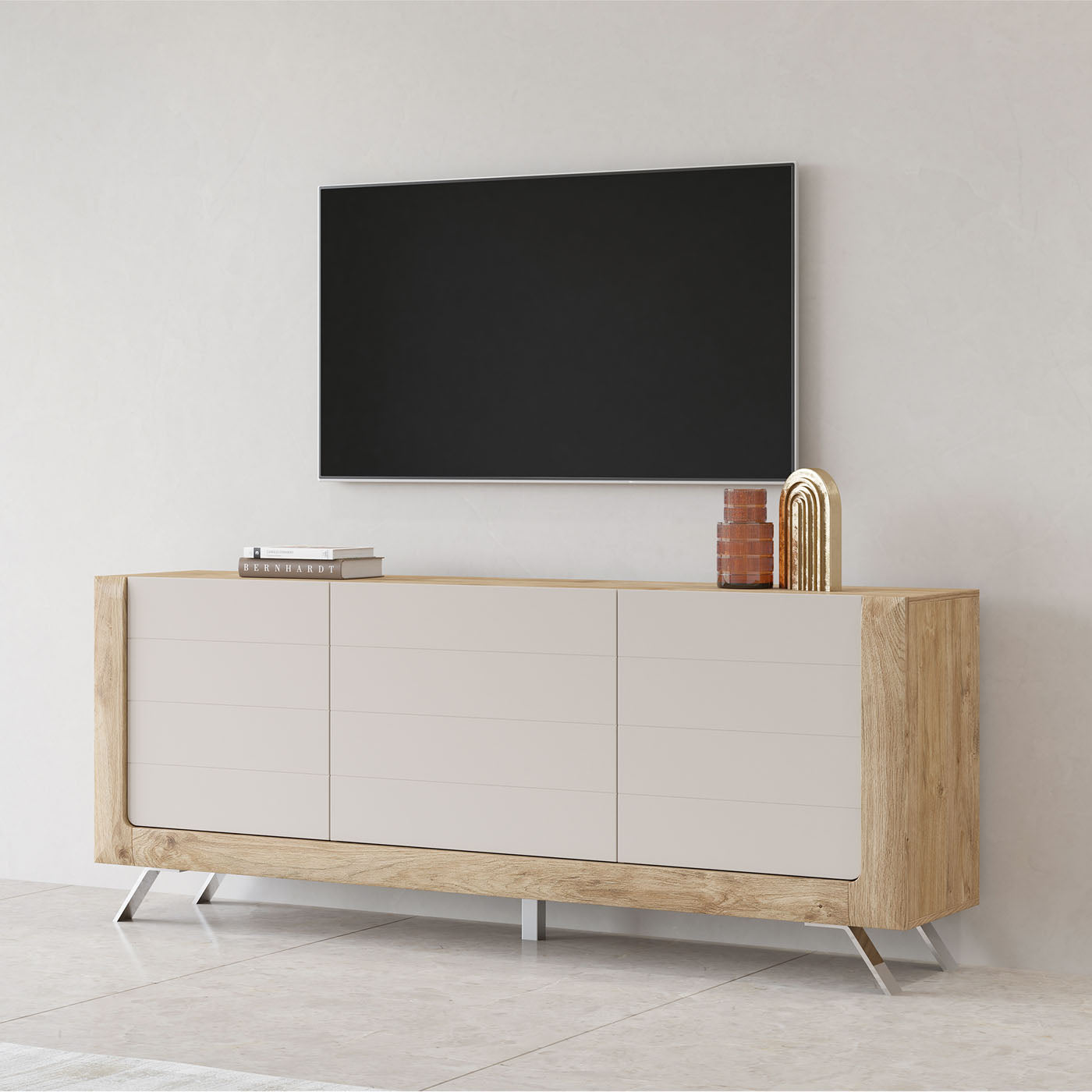 Kumode Kavasari 199/44/81 cm Hamilton ozols/kašmirs - N1 Home