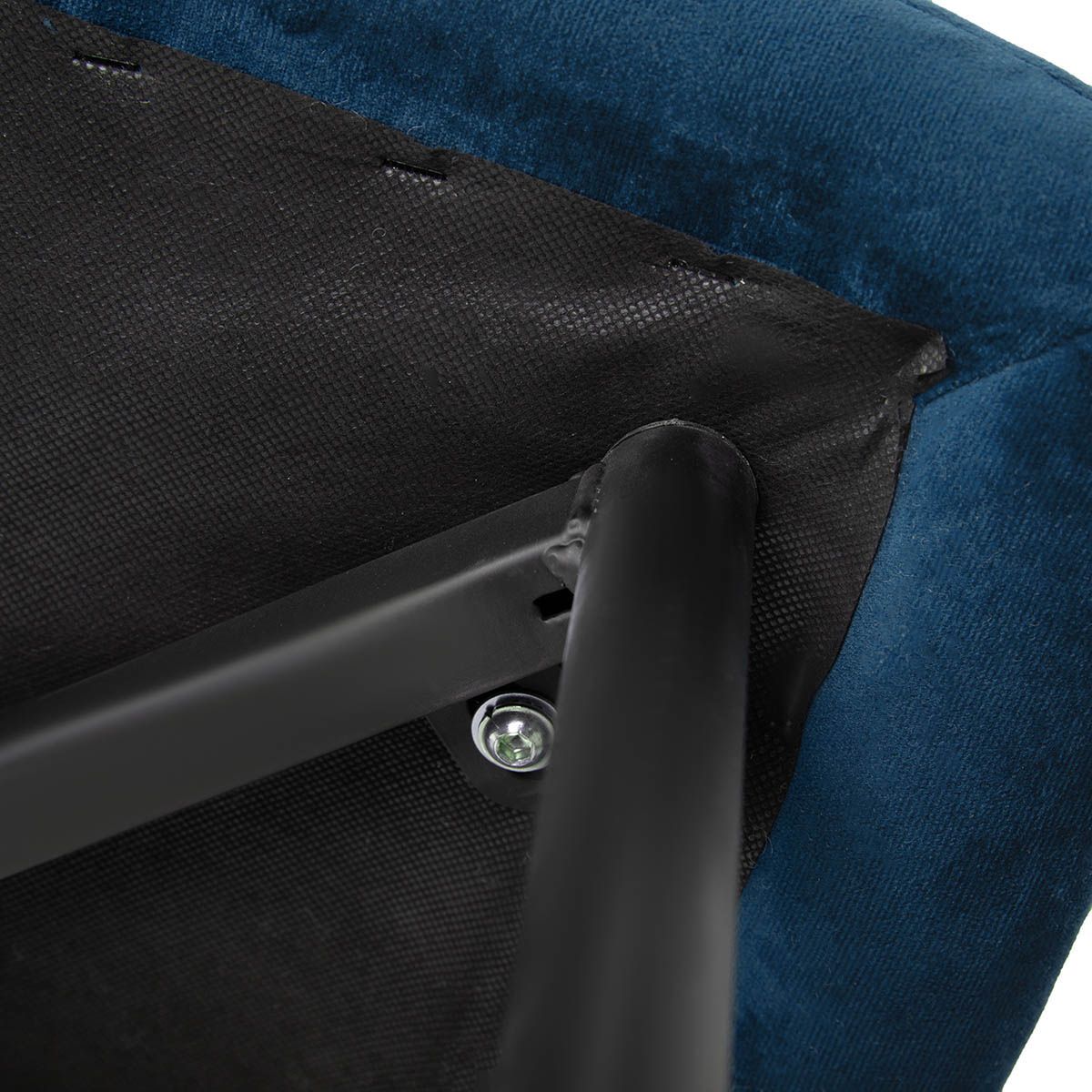 Krēsls GOYA velūrs tumši zils 44x54x88 cm