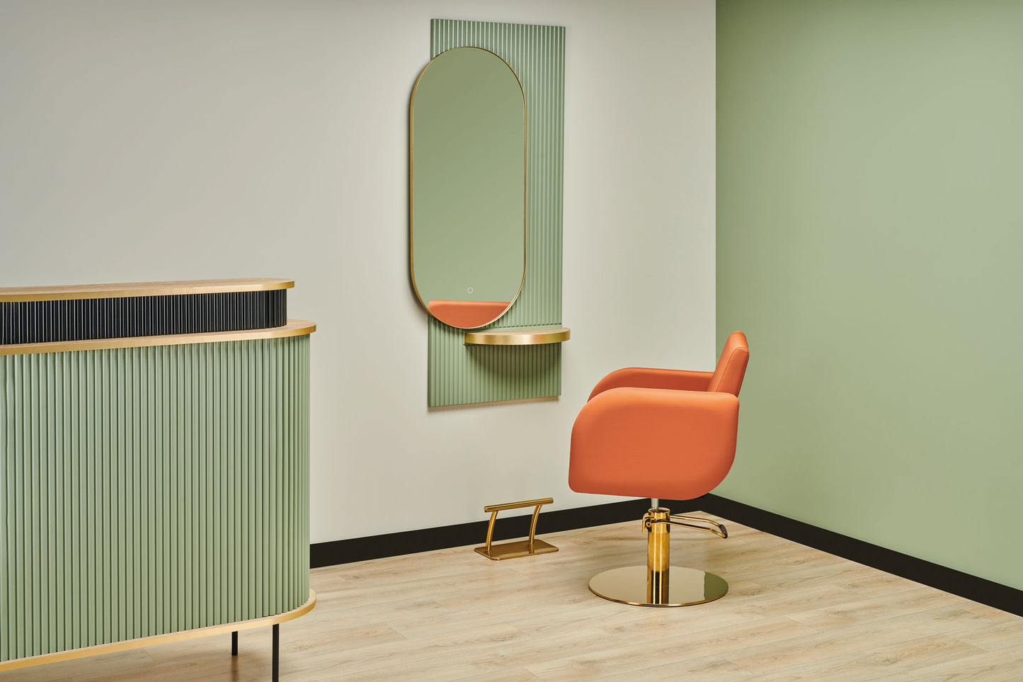 Frizētavas krēsls Leva 62/53/60 cm melns - N1 Home