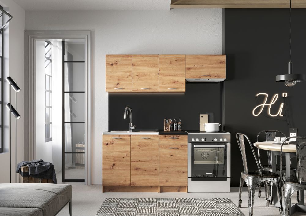 Virtuve MOKA 180 cm artisan ozols - N1 Home