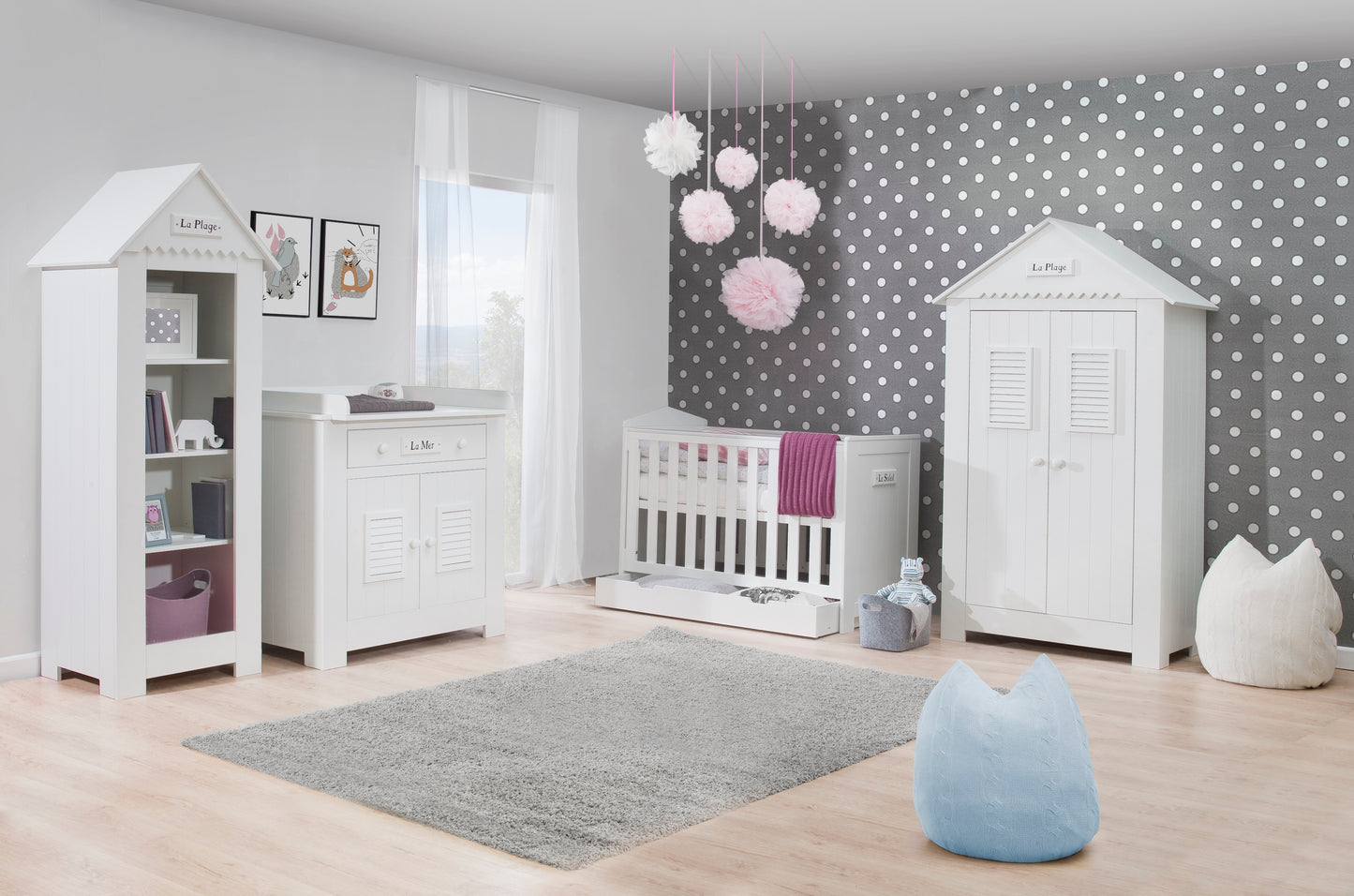 Grāmatu skapis PILU 54/72/183 cm - N1 Home