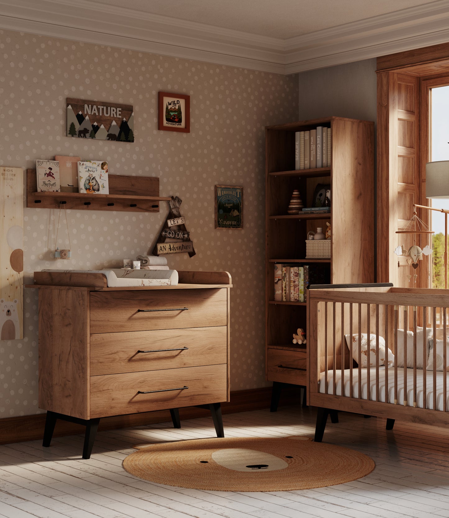 Grāmatu skapis LAU 42/65/199,9 cm - N1 Home