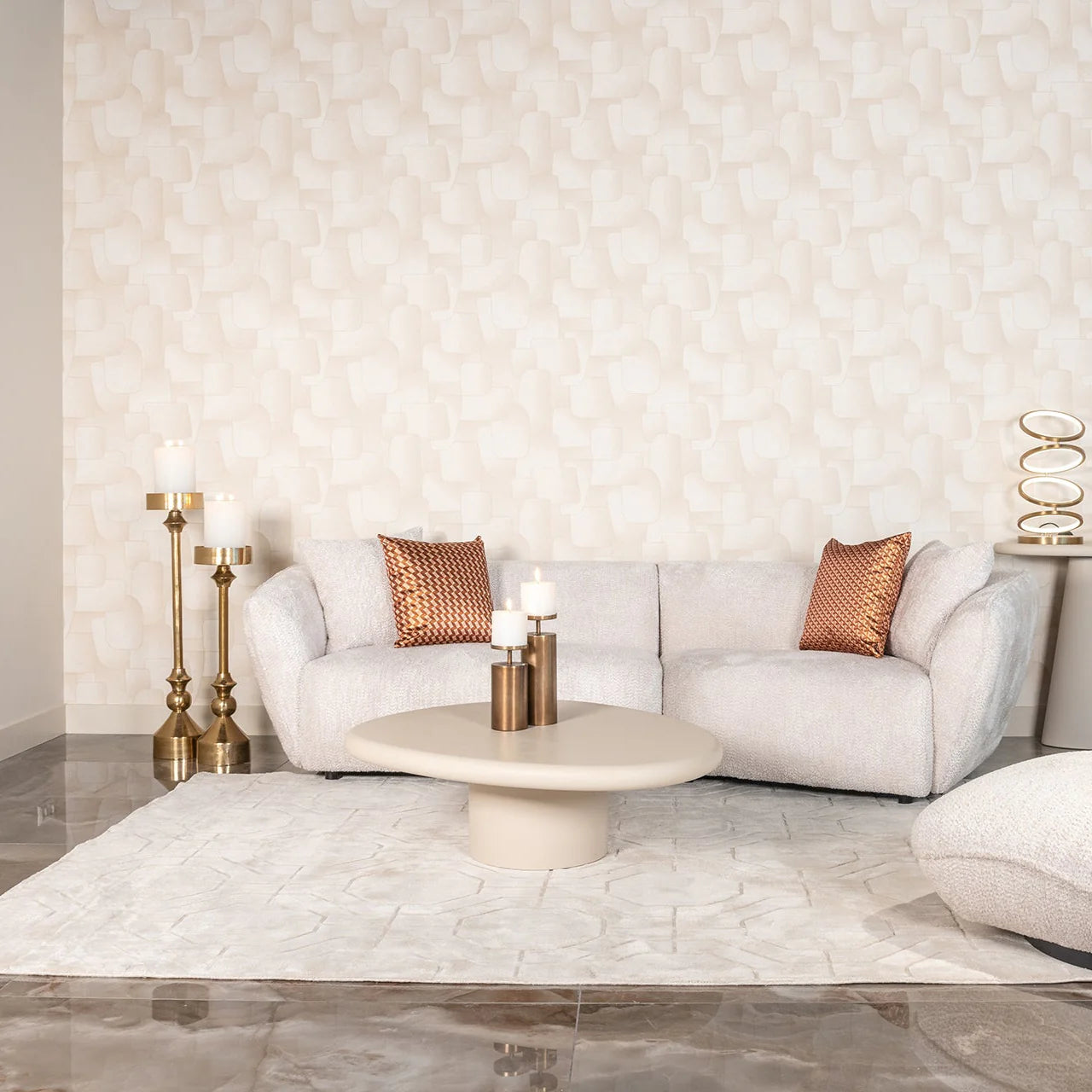 Paklājs Flynn ivory Richmond Interiors 200/300; 300/400 cm krēms - N1 Home