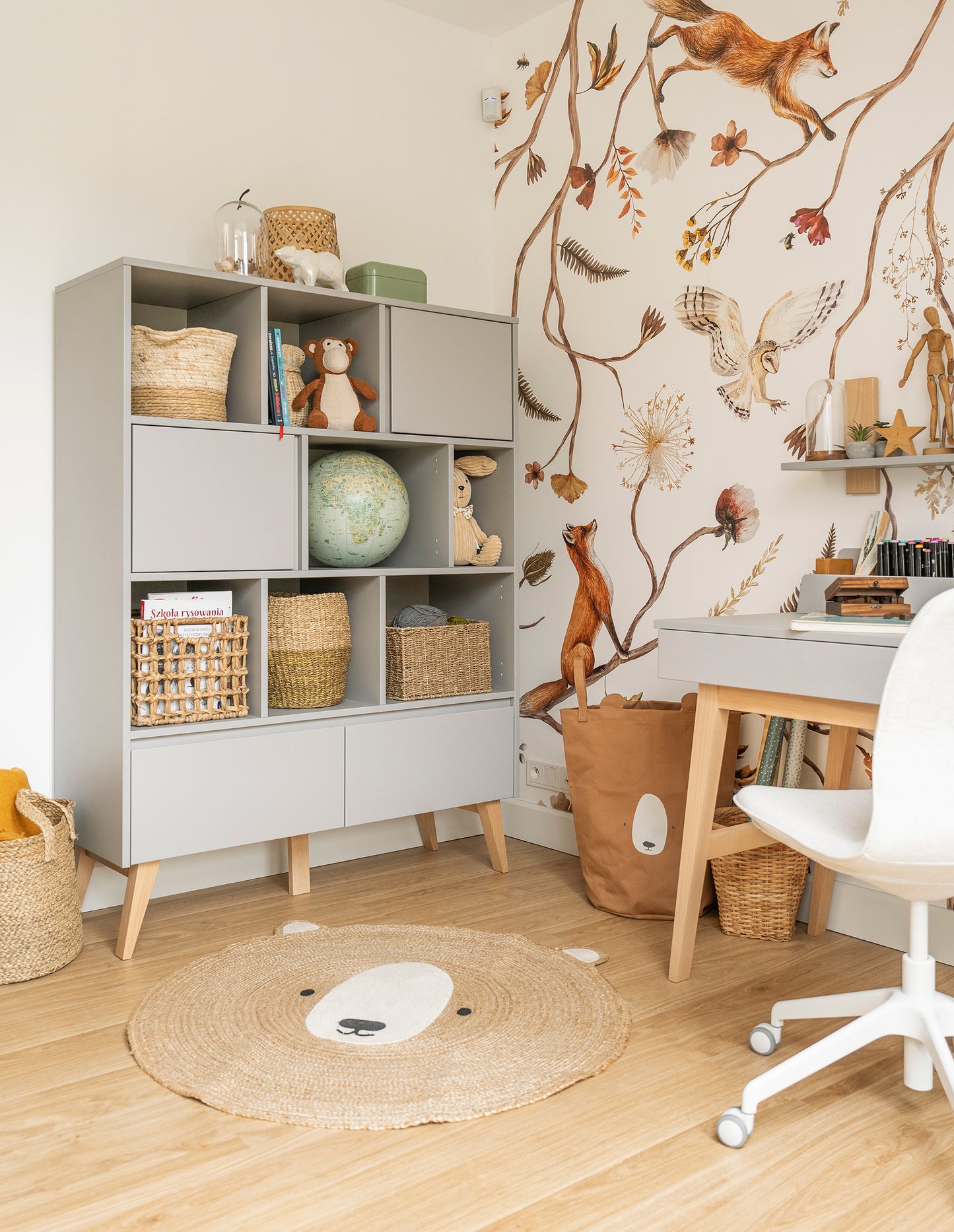 Plaukts AIVA 120/42/160 cm pelēks - N1 Home