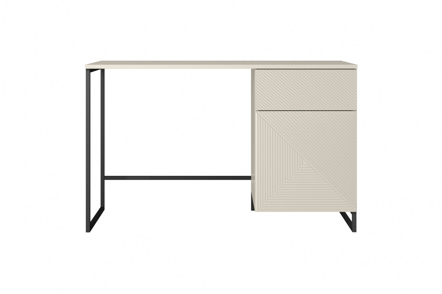 Rakstāmgalds Oslo 120/75/55 cm kašmirs/melns - N1 Home