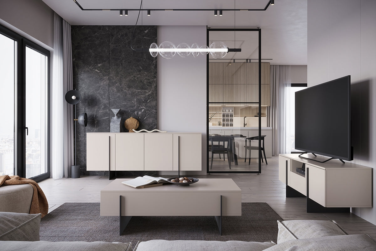 TV skapis Lare 150/57/45 cm kašmirs - N1 Home