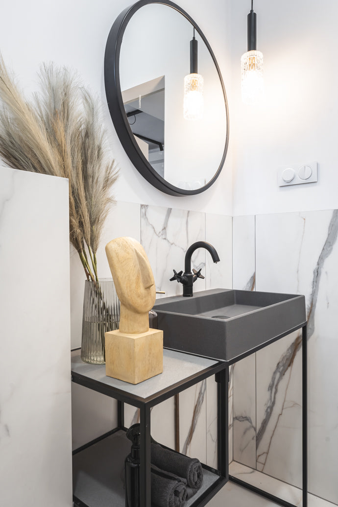 Izlietnes maisītājs Temisto 210 mm nero - N1 Home