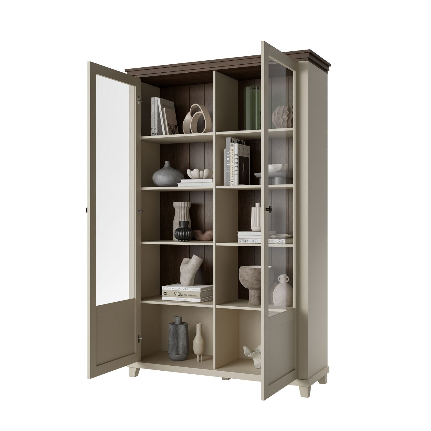 Skapis Evtar 126/200/42 cm kašmirs/Dunin ozols