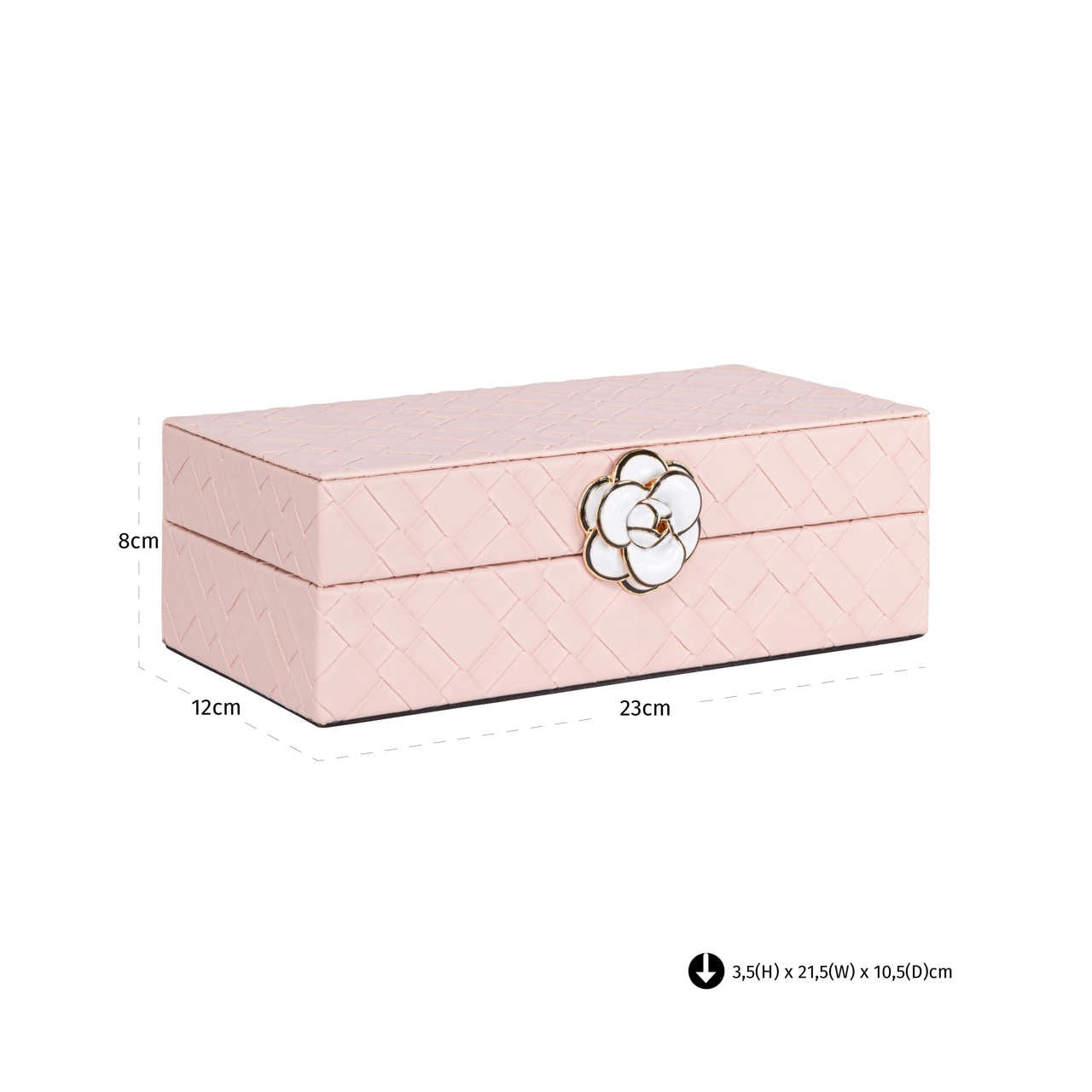 Uzglabāšanas kaste Lotte S 8/23/12 cm rozā