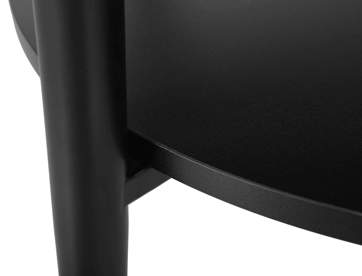 Kafijas galdiņš Ellaya 45/60 cm balts/melns - N1 Home