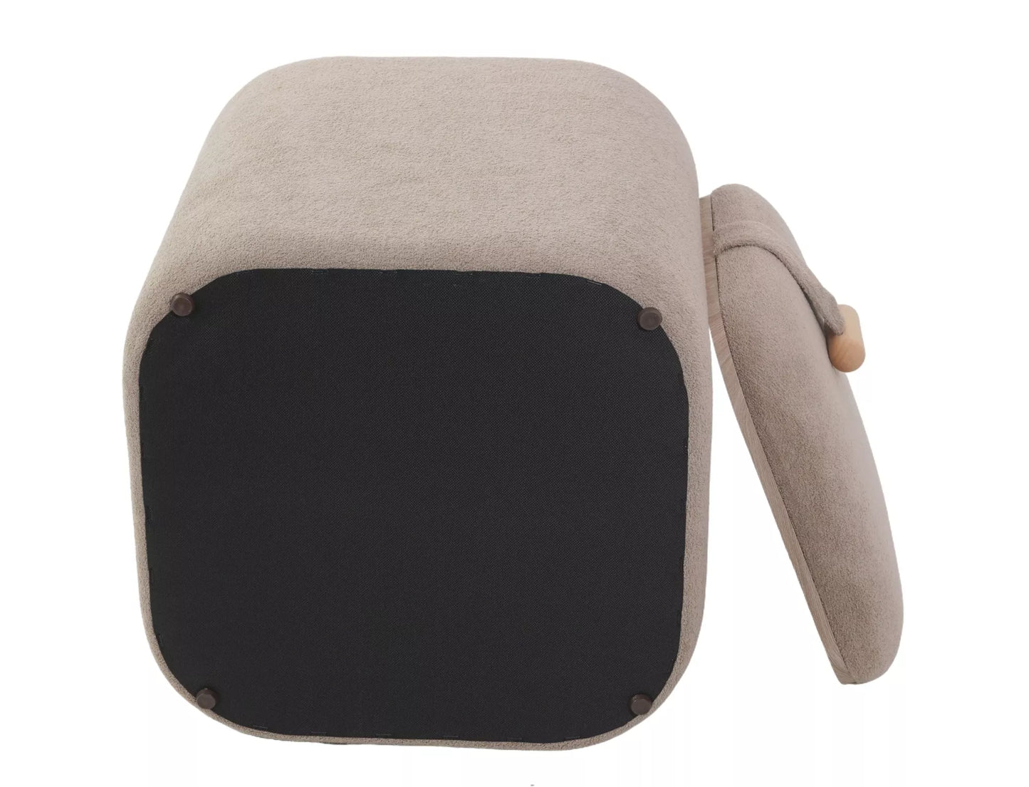 Pufs Naps 42/37/37 cm tumši bēšs - N1 Home