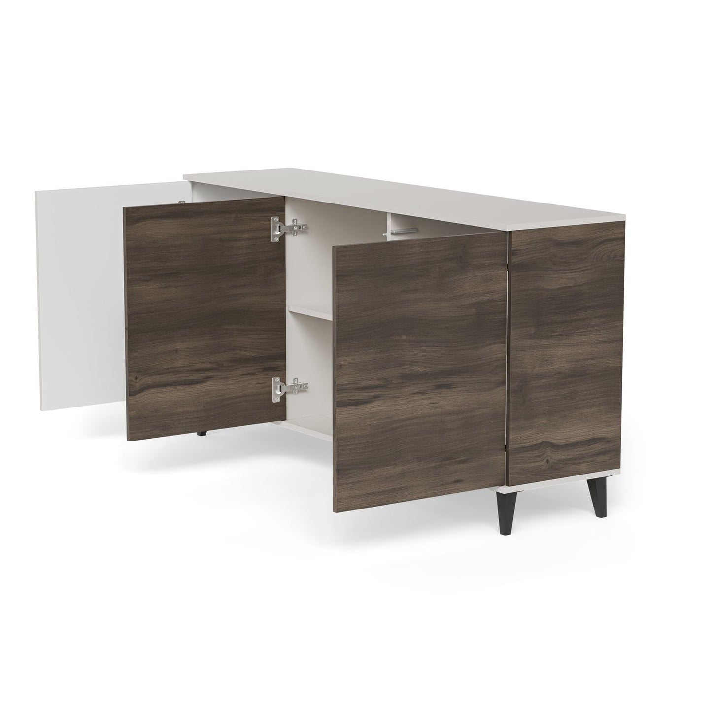 Kumode Berlin 160/40/82 cm kašmirs/valrieksts - N1 Home
