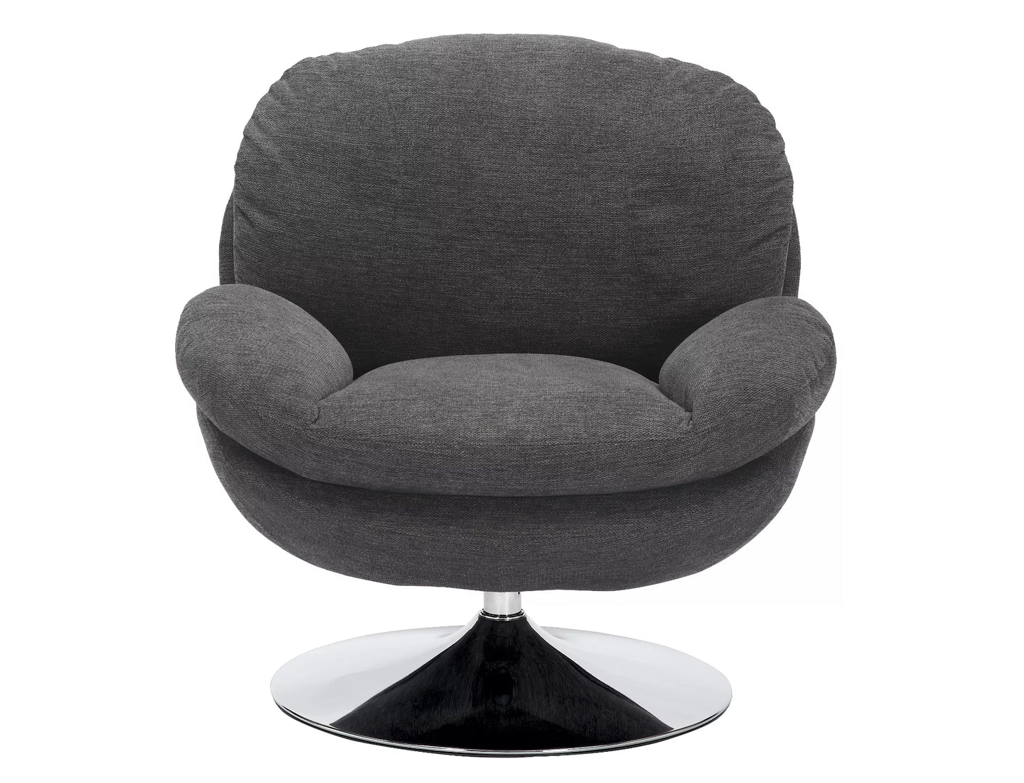 Krēsls Robs 83/45/62 cm pelēks/hroms - N1 Home