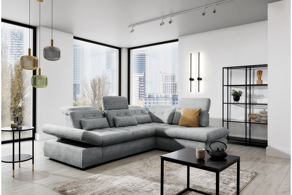 Dīvāns MARA M labais stūris 286/88-107/206 cm - N1 Home