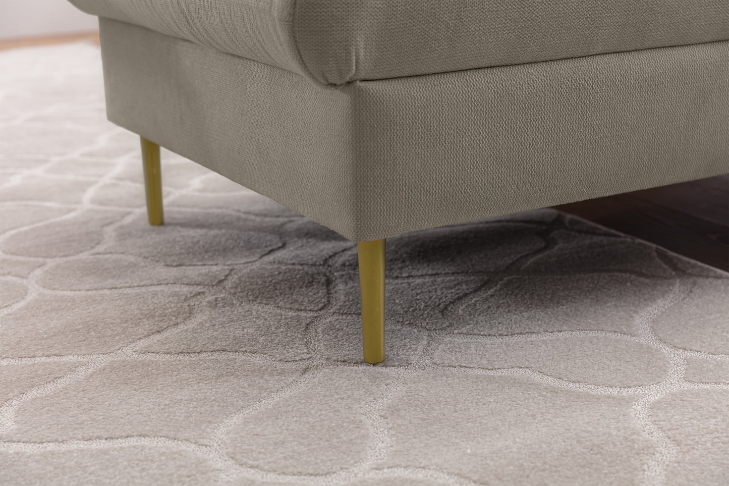 Dīvāns Tai 222/95/161 cm Loft 02/zelts kājas - N1 Home