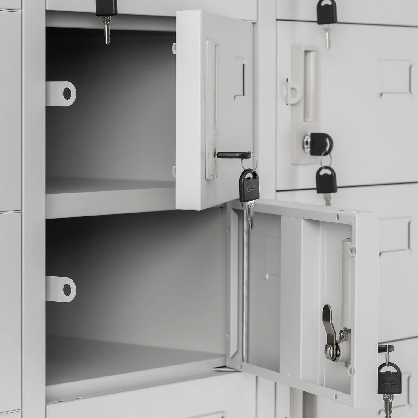 Metāla skapis Oli 185/90/45 cm pelēks - N1 Home