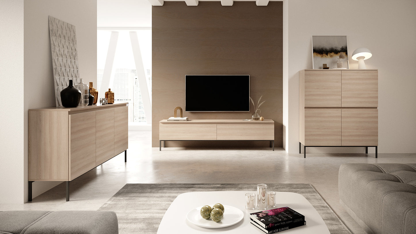 Kumode Bommo 100/122/35 cm Linberga ozols