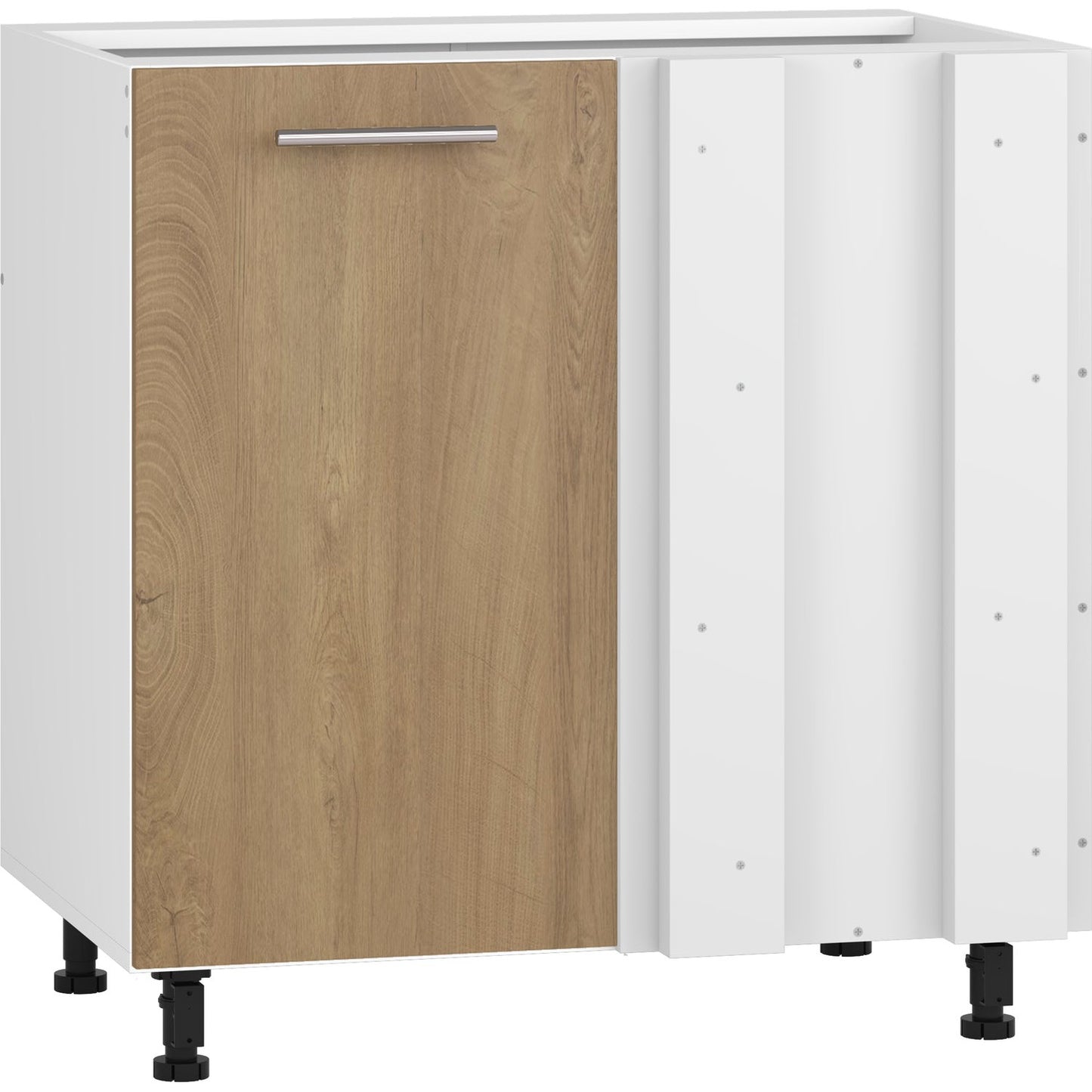 Virtuves priekšējā apakšējā stūra skapis 100(80)/82/52 cm medus ozols - N1 Home