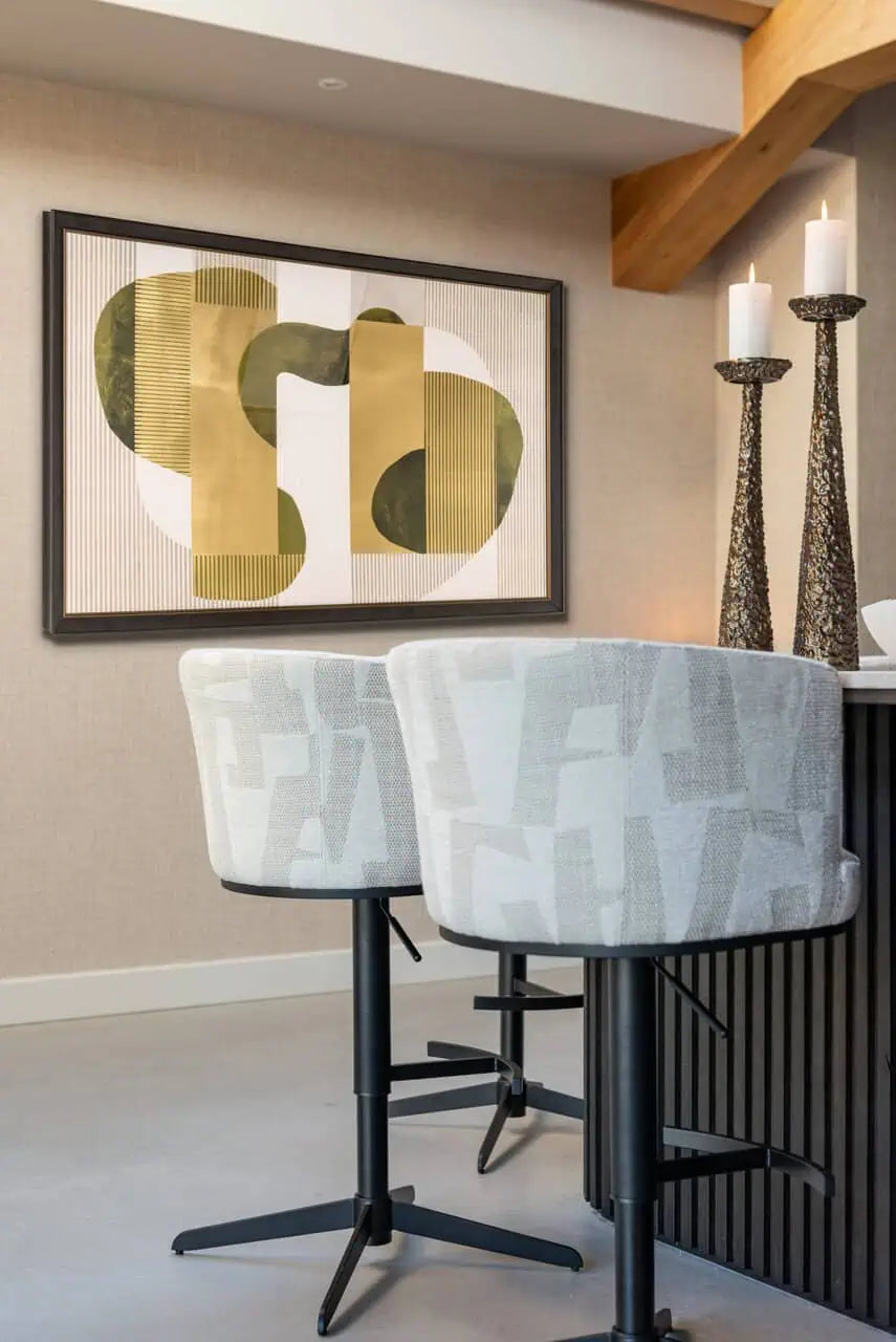 Svečturis Moan brushed gold small Richmond Interiors 52/13/13 cm zelts - N1 Home