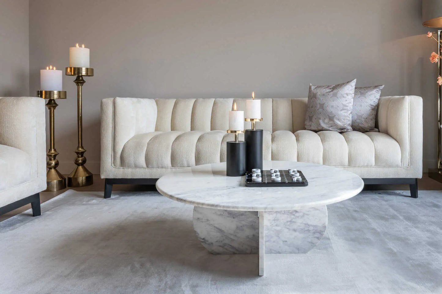 Svečturis Presley gold small Richmond Interiors 80/21/21 cm zelts - N1 Home