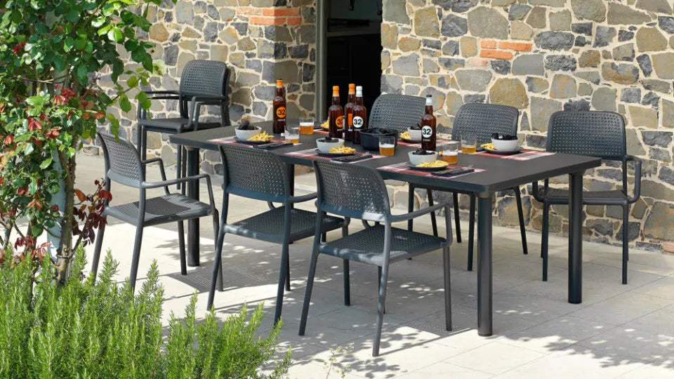 Galds Naro Libe 160/100/74 cm antracīts - N1 Home