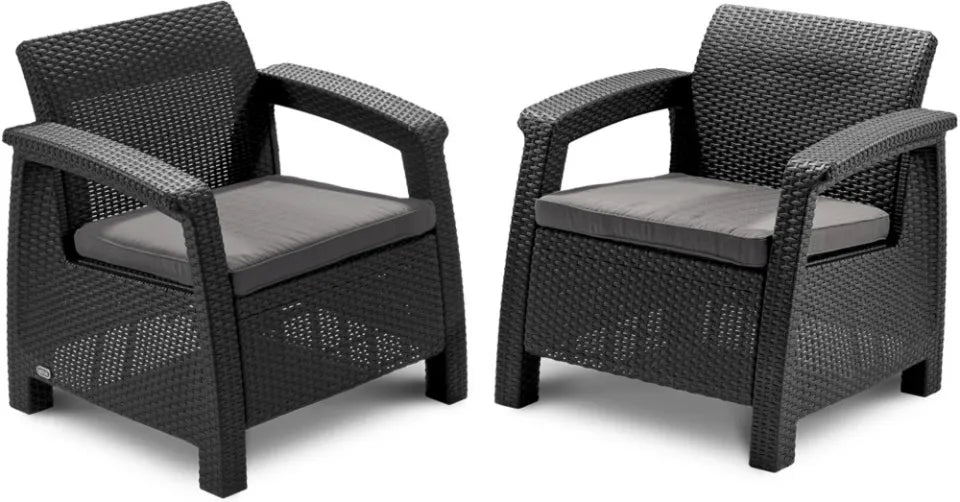 Krēsls Coru Duo 75/70/79 cm grafīts - N1 Home