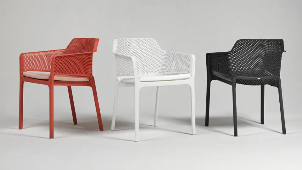 Krēsls Naro Nets 60/80/58 cm blanko - N1 Home