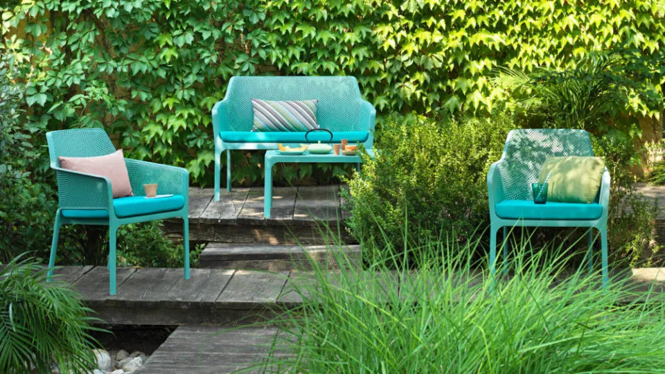 Soliņš - balkona dīvāns Narvi Beni 116/86/70 cm korallo - N1 Home