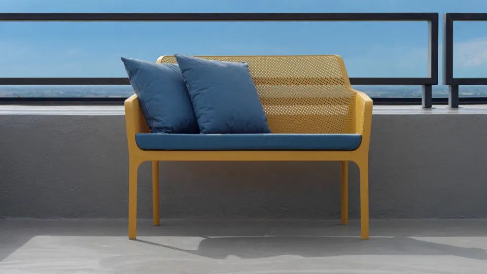 Soliņš - balkona dīvāns Narvi Beni 116/86/70 cm senape - N1 Home